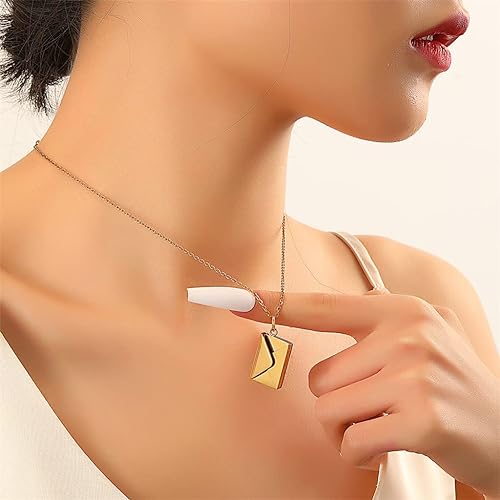 CURATED™  - ENVELOPE LOVE LETTER PENDANT NECKLACE